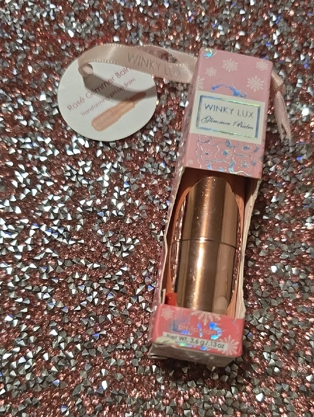 WINKY LUX Rose Gold PH Glimmer Lip Balm NWT